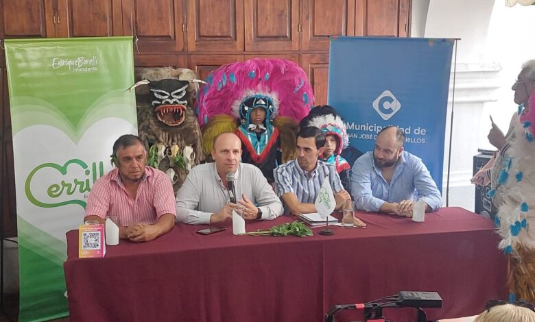 Presentación del Carnaval en Cerrillos. Foto: Nuevo Diario