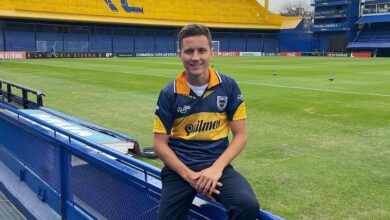Ander Herrera, de paseo por la Bombonera durante sus vacaciones de 2023