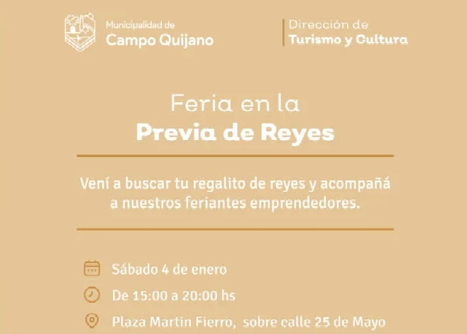 Feria de la Previa de Reyes en Campo Quijano