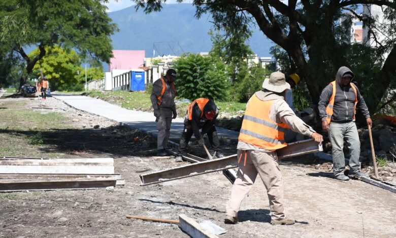 Avanzan las obras de las nuevas ciclovías sobre la ruta 28