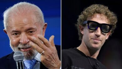 Lula Da Silva y Mark Zuckerberg. Foto: infobae