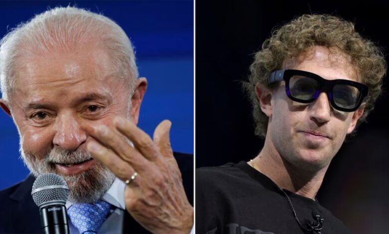 Lula Da Silva y Mark Zuckerberg. Foto: infobae