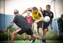 Lesman, el goleador azabache durante la pretemporada del equipo. (CN oficial)