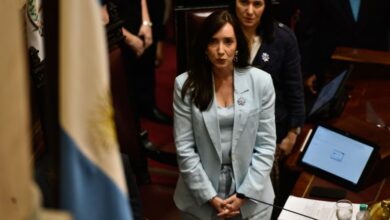 La vicepresidenta y titular del Senado, Victoria Villarruel (Adrián Escandar)