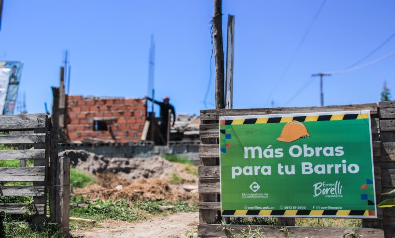 Cerrillos avanza con la construcción de núcleos húmedos en barrios del municipio