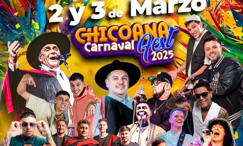 Chicoana se prepara para un carnaval inolvidable con una cartelera de primer nivel