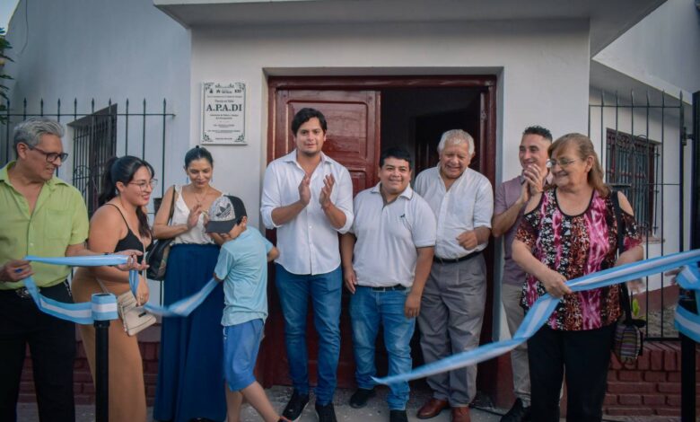 Con el respaldo del municipio y la provincia, se inauguró la refacción de APADI.