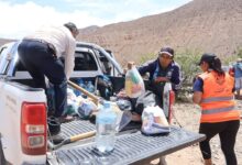 La Municipalidad de Campo Quijano brindó asistencia a las familias afectadas por el alud ocurrido en San Bernardo de Las Zorras. Foto: Municipalidad de Campo Quijano