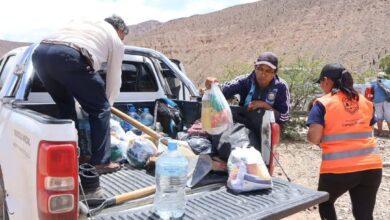 La Municipalidad de Campo Quijano brindó asistencia a las familias afectadas por el alud ocurrido en San Bernardo de Las Zorras. Foto: Municipalidad de Campo Quijano