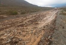 Las lluvias generaron destrozos en la Ruta 40 e incomunicó a parte de La Poma
