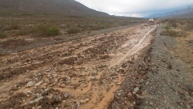 Las lluvias generaron destrozos en la Ruta 40 e incomunicó a parte de La Poma