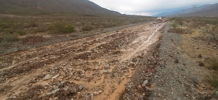 Las lluvias generaron destrozos en la Ruta 40 e incomunicó a parte de La Poma