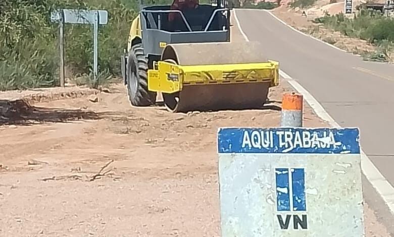 Los trabajos en la ruta.