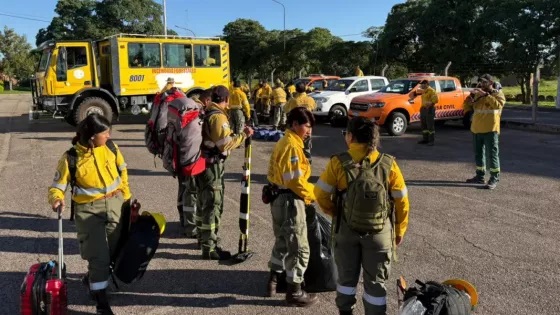 Salta envió brigadistas para apoyar la lucha contra los incendios en Río Negro