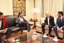 El gobernador Gustavo Sáenz recibió al CEO de la compañía Marhen Lithium , Bradley Pielsticker. Foto: Gobierno de Salta