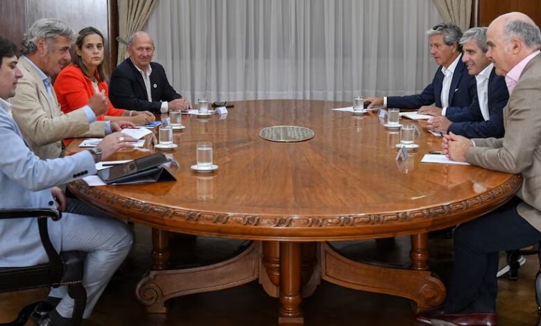 La Mesa de Enlace se reunió con el ministro de Economía, Luis Caputo. Foto: Infobae