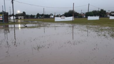 El agua cubrió el predio tras las intensas lluvias. Foto: Municipalidad de La Merced