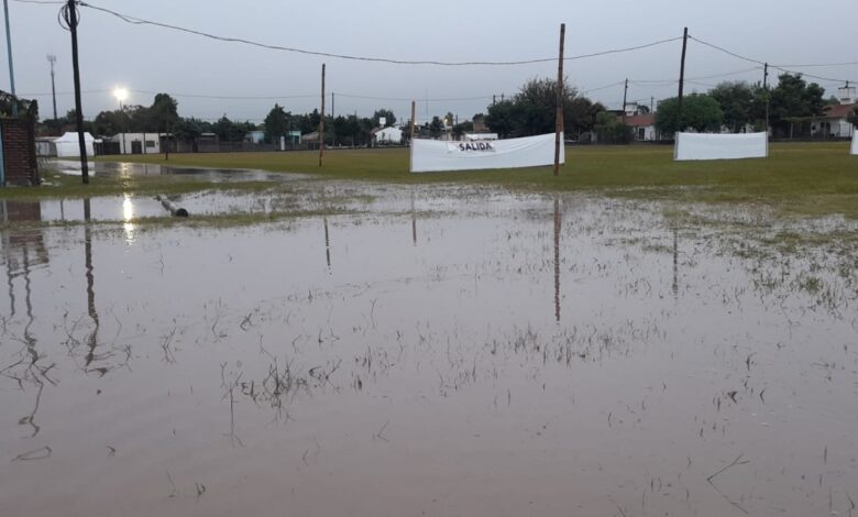 El agua cubrió el predio tras las intensas lluvias. Foto: Municipalidad de La Merced