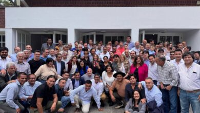 Los dirigentes peronistas del esquema de Gustavo Sáenz.
