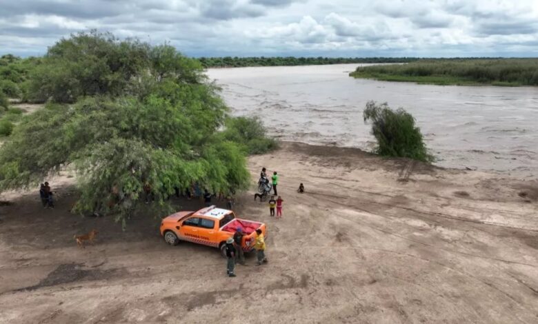 Relevamiento de Defensa Civil de zonas de riesgo en Santa Victoria Este. Foto: Gobierno de Salta