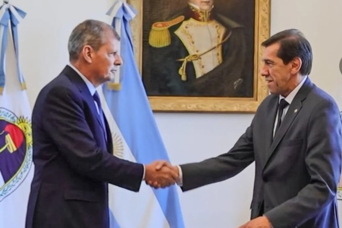 El gobernador de Jujuy, Carlos Sadir, anunció la designación de Juan Manuel Pulleiro como nuevo ministro de Seguridad de la provincia. Foto: RR SS