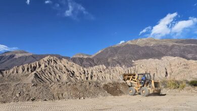 Los trabajos en el Paraje Maury.