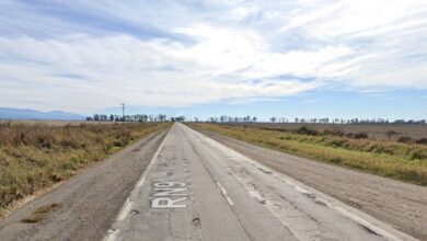El tramo de la ruta entre Rosario y Yatasto.