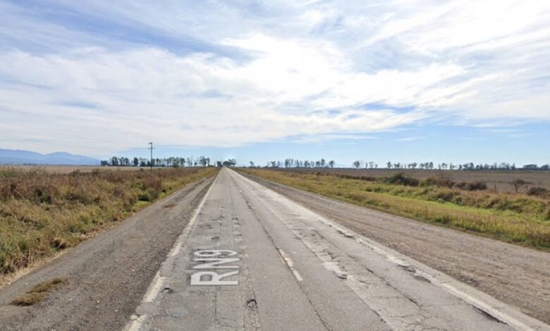 El tramo de la ruta entre Rosario y Yatasto.