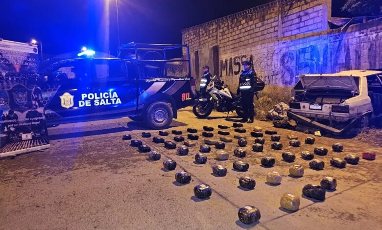 El cargamento secuestrado.