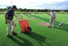 La nueva cancha contará con césped sintético de última generación, ideal para garantizar un excelente nivel de juego. Foto: RR SS