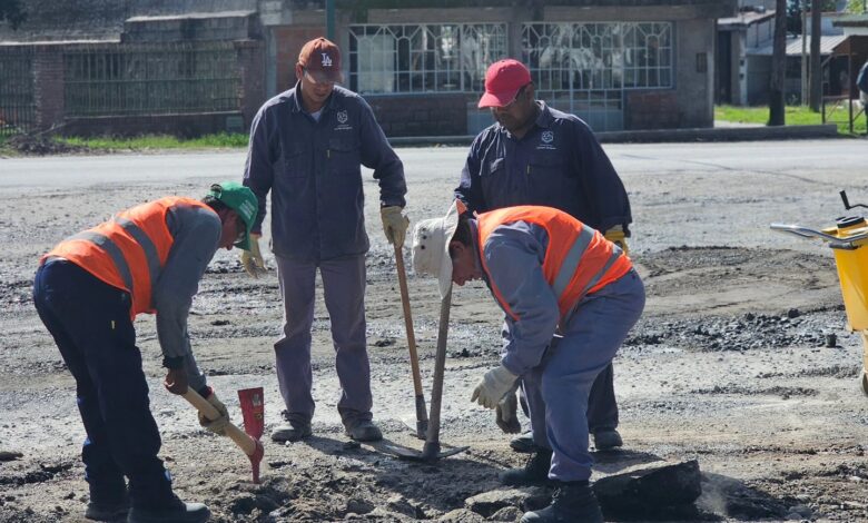 Quijano intensifica un plan de bacheo para recuperar calles.