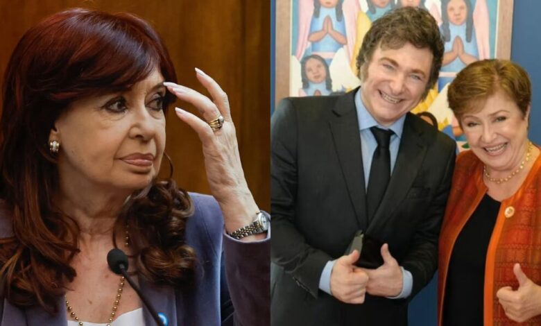 Cristina Kirchner arremete contra el FMI y critica a Milei por su viaje al Vaticano
