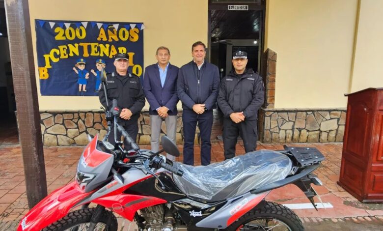 La motocicleta entregada.