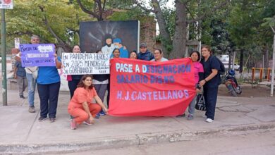 Los trabajadores contratados llevan nueve días consecutivos de protesta. Foto: RR SS
