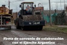 El Ejército colabora con la Municipalidad de Cerrillos.