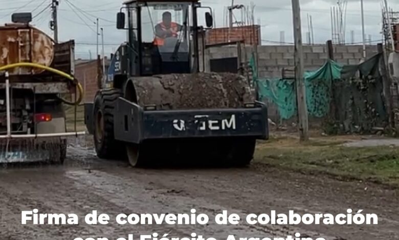 El Ejército colabora con la Municipalidad de Cerrillos.