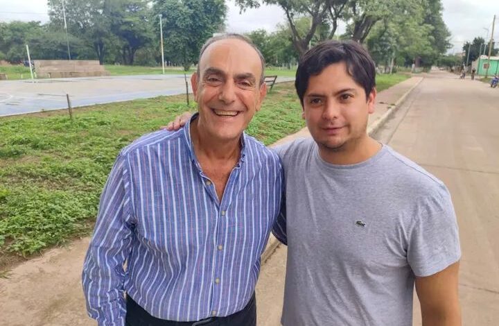 Franco Hernández Berni junto a Jorge Restom.