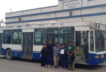 San Carlos recibió un nuevo colectivo entregado por el Gobierno de la Provincia. Foto: RR SS