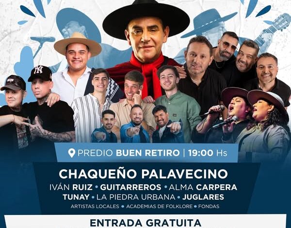 Este viernes 23 de mayo, desde las 19:00 hs, el Predio Buen Retiro de Rosario de Lerma será el escenario del festival “Rosario le canta a la Patria”.