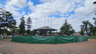 La Municipalidad de Campo Quijano comenzó esta semana la segunda etapa de las obras de remodelación en la Plaza Martín Fierro. Foto: Municipalidad de Campo Quijano
