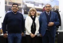 La reunión entre el senador y las autoridades de la UNSa.