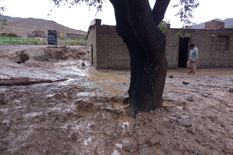 La inundación en la Quebrada del Toro.