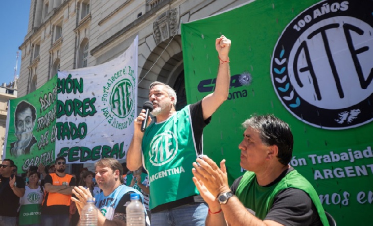 ATE presenta amparo contra decreto que restringe el derecho a huelga