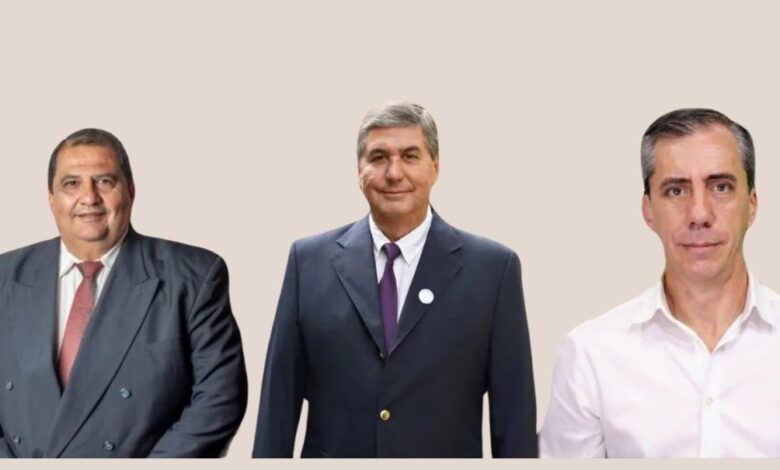 Gustavo Dantur, Sergio Lopez y Rodrigo Garcia, diputados electos del departamento de Metán.