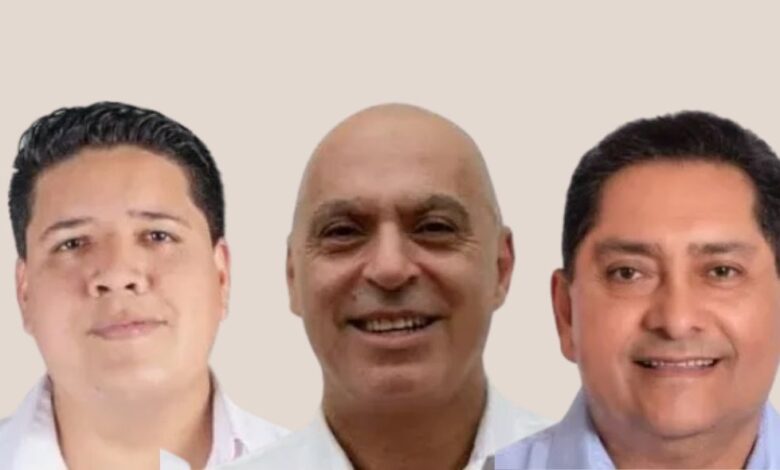Juan Pablo Cuellar, Enzo Alabí y Gerardo Orellada, diputados electos del departamento de Anta.