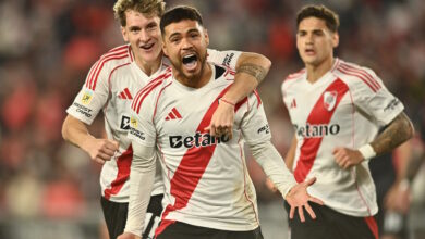 Paulo Díaz abrió con su gol el camino del triunfo.