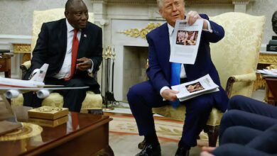 Trump se reunió con Ramaphos y lo acusa por genocidio blanco