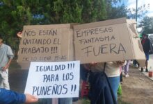 Reclamo de trabajadores de la Puna en Grand Bourg.