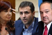 Estrada, Fernández de Kirchner y Leavy.