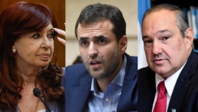 Estrada, Fernández de Kirchner y Leavy.